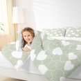 thumbnail image 4 of Feelyou Kawaii Love Heart Bedding Comforter Set for Kids, Romantic Valentines Day Twin Comforter Sets, Green Cartoon Reversible Bedding Set, Super Cozy Room Decor, 2pcs, 4 of 8