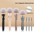 thumbnail image 2 of 4-in-1 Makeup Brush Set with Magnetic,Professional Foundation Makeup Brushes Set,Versatile Face MakeUps Tools,Portable Travel Makeups Brushes Tools for Women Daily MakeupUse, 2 of 10