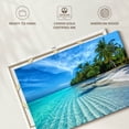 thumbnail image 6 of Elephant Stock Maldives Beach Coast Wall Art - Horizontal Canvas Wall Art - Living Room Wall Decor - Beach Canvas - Blue And Beige Decor - 39" x 26", 6 of 8