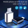 thumbnail image 5 of Tipo C macho a usb 3,0 hembra adaptador conector de alta velocidad Otg cable convertidor, plata, 11 Feliz Sencillez, 5 of 5