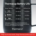 thumbnail image 2 of Thermacup Self-Heating Temperature Controlled Coffee Mug with Lid, Led Electric Smart Cup, 3 Custom Heat Settings, Auto/Off Feature, Keeps Liquids Warm, Sip Smarter (Midnight Black – 12 oz), 2 of 6
