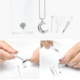 thumbnail image 5 of Moon Urn Necklace 316L Stainless Steel Memorial Lockets - Fill kit, 5 of 6