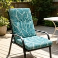 thumbnail image 6 of Outdoor High Back Chair Cushion, Extra Thick Waterproof Patio Seat Pad, Sun Fade Resistant with Ties, 6 of 6