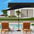 thumbnail image 2 of SAFAVIEH Kamen 6.5' X 10' Market Patio Umbrella, Navy, 2 of 3