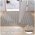 thumbnail image 4 of OEAKAY Door Mat Indoor Entrance Mat, Front Insider Outside Doormat, Non-Slip Washable Absorbent Low-Profile Entryway Rugs Entrance Welcome Mat, Light Brown Door Mat, Cross Knit Door Mat 32"x47", 4 of 6