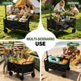 thumbnail image 3 of REDCAMP Collapsible Wagon with Wheels, 330lbs Foldable Wagon Cart, Portable Utility Cart for Sports Shopping Pet Grocery Beach, 3 of 9