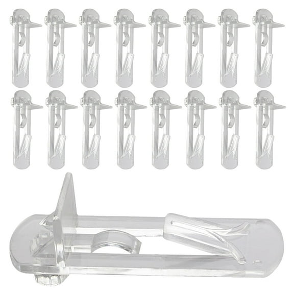 Alipis 30pcs Plastic Locking Shelf Pins Cabinet Shelf Clips Plastic Shelf Holders Pegs