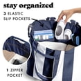 thumbnail image 4 of Bolso tote grande Fit & Fresh 56x46x31 cm, rayas azul marino, 4 of 6