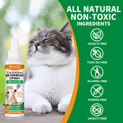 Oimmal Cat Deterrent Spray 120ml, Cat & Kitten Training Aid with Bitter, Anti Scratch Furniture Protector Establish Boundaries & Keep Cat off - 1pack