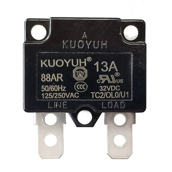 3A Circuit Breaker - KUOYUH 3 Amp 88AR Series Automatic-Reset Thermal Circuit Breaker