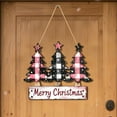 thumbnail image 4 of YIKA Christmas Decoration 2D Wooden Christmas Decoration Sign With Three Trees Winter Festival Hanging Ornament For Festive, 4 of 4