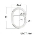 thumbnail image 5 of RUseeN 24 pcs Shower Curtain Rings Plastic Shower Curtain Hooks C-Shaped Rings Hook Hanger Bath Drape Loop Clip Glide Bathroom Shower Window Rod (Clear), 5 of 7