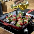 thumbnail image 6 of Staub Cast Iron 12-inch Square Grill Pan - Cherry, 6 of 7