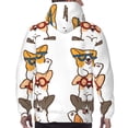 thumbnail image 3 of Bingfone Corgi Dog2 Men's Drawstring Hoodie Long Sleeve Pocket Sweatshirts-XX-Large, 3 of 6