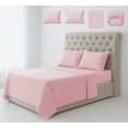 thumbnail image 1 of Juego de Sábanas Matrimonial 3000 Hilos Suave Diseño Rayado 4 Piezas Modelo Rosa, 1 of 4