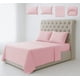 thumbnail image 1 of Juego de Sábanas Matrimonial 3000 Hilos Suave Diseño Rayado 4 Piezas Modelo Rosa, 1 of 4