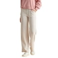 thumbnail image 3 of Women’s Wide-Leg Corduroy Pants, Ivory, S, 3 of 5