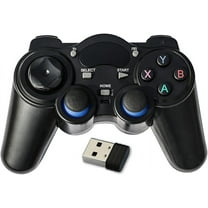 USB Wireless Gaming Controller Gamepad, Wireless Controller PC Game Controller for PC,for PC/Laptop Computer(Windows XP/7/8/10) & PS3 & Android & Steam (Black)