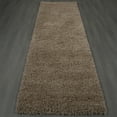 thumbnail image 3 of Ottomanson Shaggy Solid 3x8 Indoor Shag Runner Rug, 2'7" x 8', Beige, 3 of 7