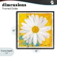 thumbnail image 4 of Stupell Industries Contemporary Violet's Daisy on Yellow Black Framed Giclee Art, 12 x 12, by Porter Hastings, 4 of 8