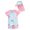 White, variant on Gubotare Swimsuit Toddler Boy Boys' Swimwear One Pieces Zipper Toddler Sun Protection Rash Guard Short Sleeve (Hot Pink,3-6 Months)