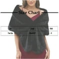 thumbnail image 3 of Fewfanhot Women's Faux-Fur Bridal Shawl Wrap with Elegant Design for Wedding Ceremonies and Formal Party, 3 of 9