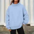 thumbnail image 2 of Long Sleeve Shirts for Women Hemlock Turtleneck Pullover Long Sleeve Tops Fall Fashion Outfits 2025 Clothes Sweatshirt, 2 of 4