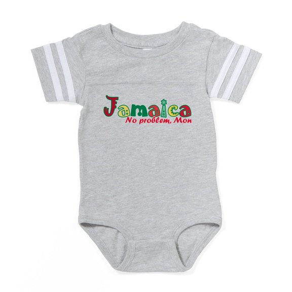 CafePress - Jamaica No Problem - Cute Infant Baby Football Bodysuit