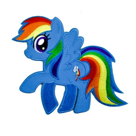 Dash Applique - My Little Pony Rainbow Dash Patch Iron on Applique Alternative Clothing