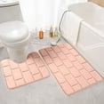 thumbnail image 2 of Shower Mat Non Slip Bathroom Water Absorbing Door Mat Convenient Machine Wash Lightweight Fabric Water Absorption Non Slip Floor Mat Bathroom Floor Mat, 2 of 7