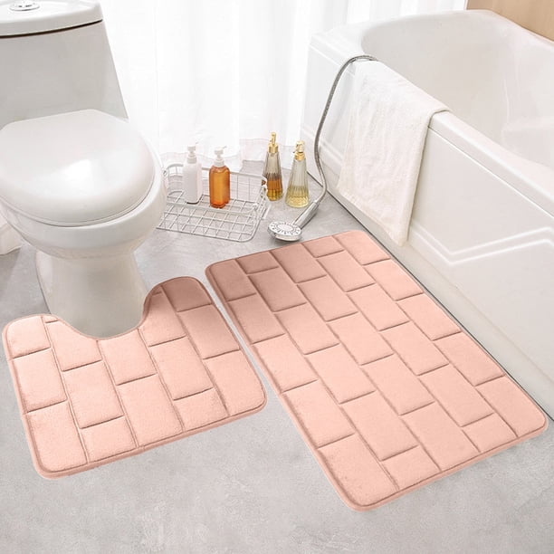 Alfombras de baño, tapete de baño, alfombra de área, alfombras para sala de estar, baño, felpudo absorbente de agua, lavado cómodo, tela ligera, absorbente de agua, alfombra antideslizante, tapetes de