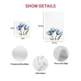 thumbnail image 7 of Blue Tulip Kitchen Dish Towels for Drying Dishes Set of 4, Abstract Flower Country Farm Floral White Waffle Weave Microfiber Hand Tea Bathroom Towels Quick Dry & Absorbent Towel 15.7x23.6, 7 of 7