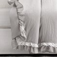 thumbnail image 2 of Lush Decor Ella Shabby Chic Ruffle Lace Throw Light Gray Single 50X60+3, 2 of 11