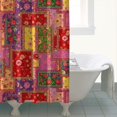 thumbnail image 4 of Pioneer Flower Floral Print Pattern Shower Curtain 84"x72", Bathroom Decorative Shower Curtain Set with 12 Hooks, Waterproof Washable, 4 of 6