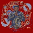 thumbnail image 2 of Junior's Marvel Eternals Phastos the Cosmic Psychic Graphic Tee Red 2X Large, 2 of 3