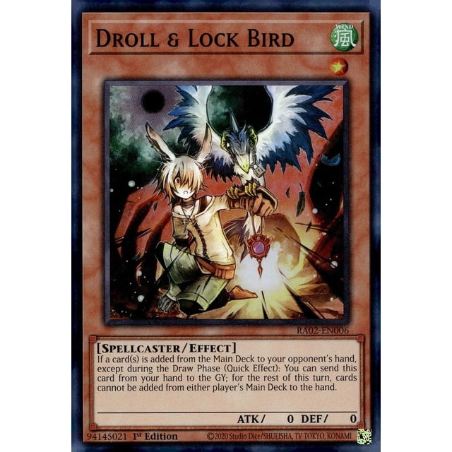Yu-Gi-Oh! Droll & Lock Bird RA02-EN006 1.ª edición