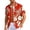 Red, variant on Men's Hawaiian Floral Shirts Casual Tropical Beach Funky Shirt ort Sleeve Button Down Shirts Tropical Floral Shirts Red XXXL