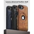 thumbnail image 4 of Funda de teléfono VAUSERDY para iPhone 16e de 6.1 pulgadas, soporte magnético marrón, 4 of 7
