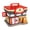 1, variant on Multicolored House Shape Kids Saving Jar With Key And Handle For Money Coin