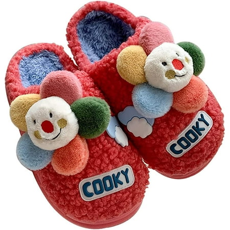 

PIKADINGNIS Women Cute Slippers Cozy Plush Faux Fur House Slide Winter Warm Lining Indoor Shoes