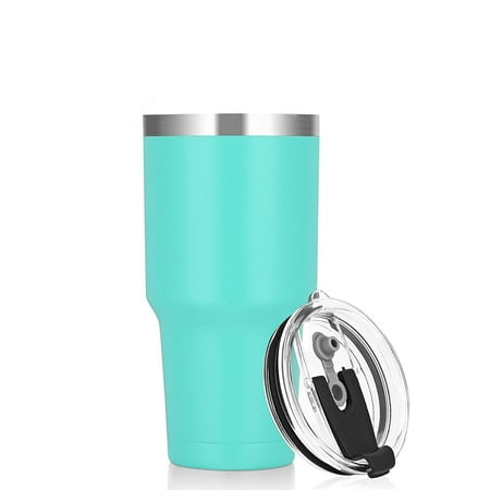 

20oz Double Wall Vacuum Insulated Travel Mug Stainless Steel Tumbler with Lid Durable Powder Coated Insulated Coffee Cup for Cold & Hot Drinks Mint Green