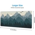 thumbnail image 3 of Sunrise Large Gaming Mouse Pad, Desk Mats on Top of Desks Design with Forest and Mountains, Big Extended Deskpad Loptop Pads, Tree XL Mousepad Laptop Pads for Women Office, 31.5 * 11.8 Inch, 3 of 6
