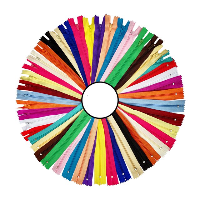Cremalleras de nailon KGS | Cremalleras coloridas para manualidades de costura | 20 unidades/paquete (18 pulgadas)
