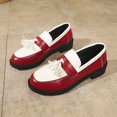 thumbnail image 3 of EliteGoogv Womens Tassel Loafers Low Heel Slip On Comfortable Walking Shoes For Women Casual Daily Footwear US:9.5, 3 of 5