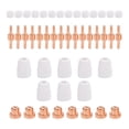 thumbnail image 1 of ZheElen 1/2/3/5 -40 Tips Set for CUT40 CUT50 Torch Parts 46 Pcs 1 Pc, 1 of 1