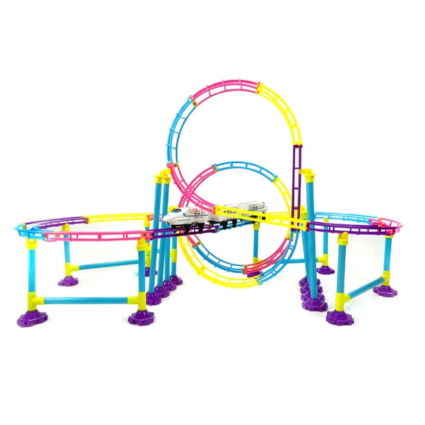 roller coaster train set