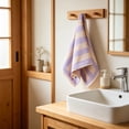 thumbnail image 1 of Small Wooden Horse Striped Face Towel, Soft Fabric Towel Absorbent Soft for Home Use, 1 of 6