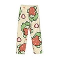 thumbnail image 3 of Lsque Frog Hold Strawberry Print Men's Pajama Pants, Lounge Pant - Comfortable Home Wear,Elastic Waistband, Stylish Design-XX-Large, 3 of 9