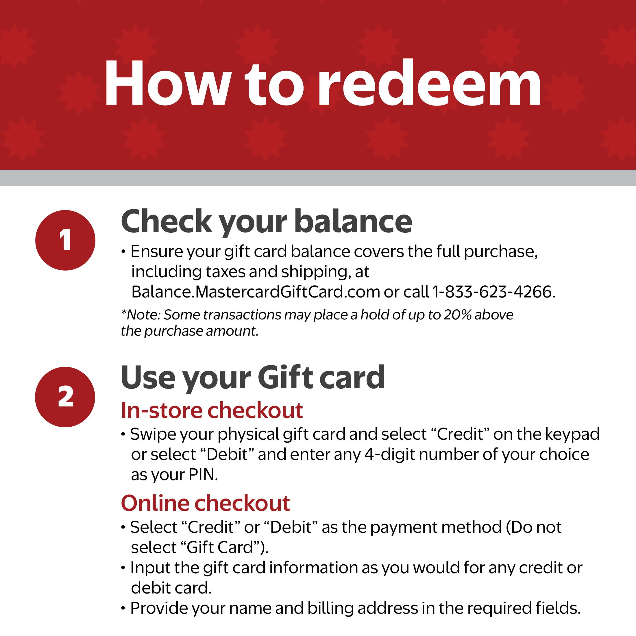 Mastercard® $25 Red Dots Gift Card (Plus $3.84 Purchase Fee)