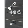 thumbnail image 2 of Kingston Brass KB231AKL Duchess Three-Handle Tub and Shower Faucet, Polished Chrome, 2 of 3
